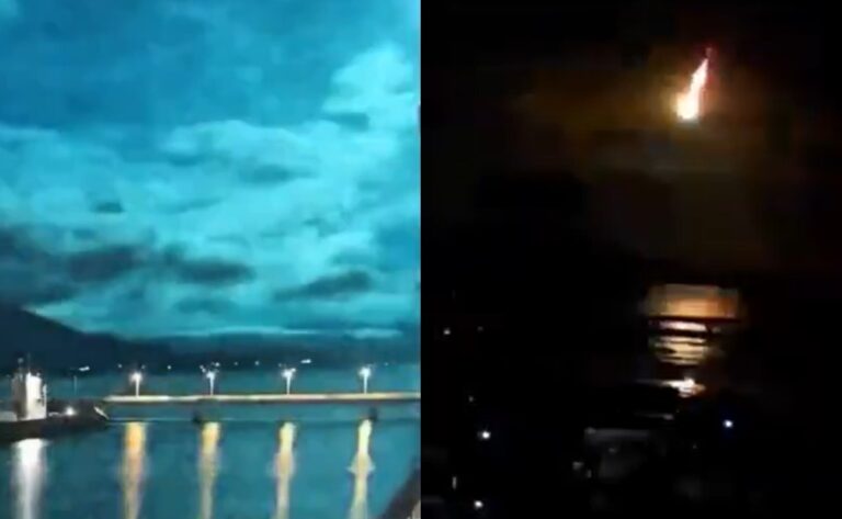 La espectacular bola de fuego que convirtió la noche en día en Japón