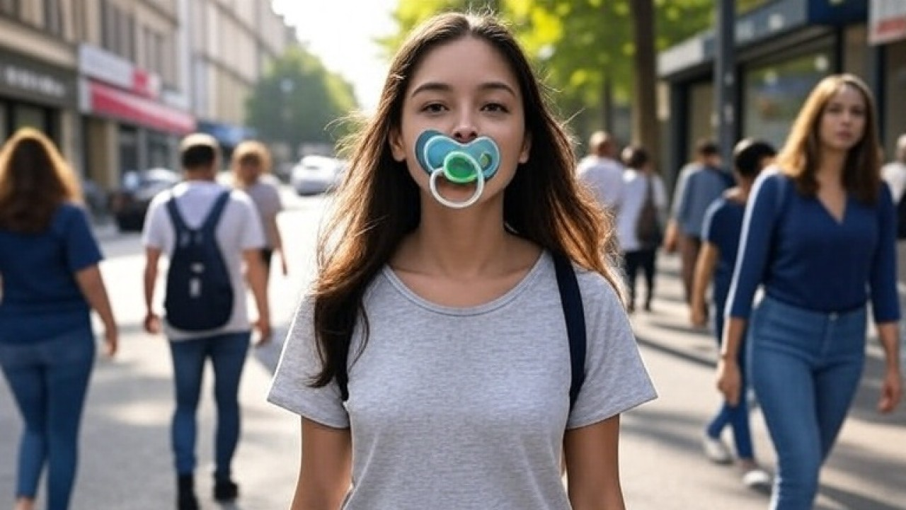 El chupete para adultos, un “remedio antiestrés” de moda entre los jóvenes chinos