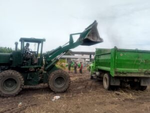 Continúan las labores de limpieza profunda y recolección de desechos en la terminal de pasajeros Virgen del Carmen del Municipio Machiques de Perijá