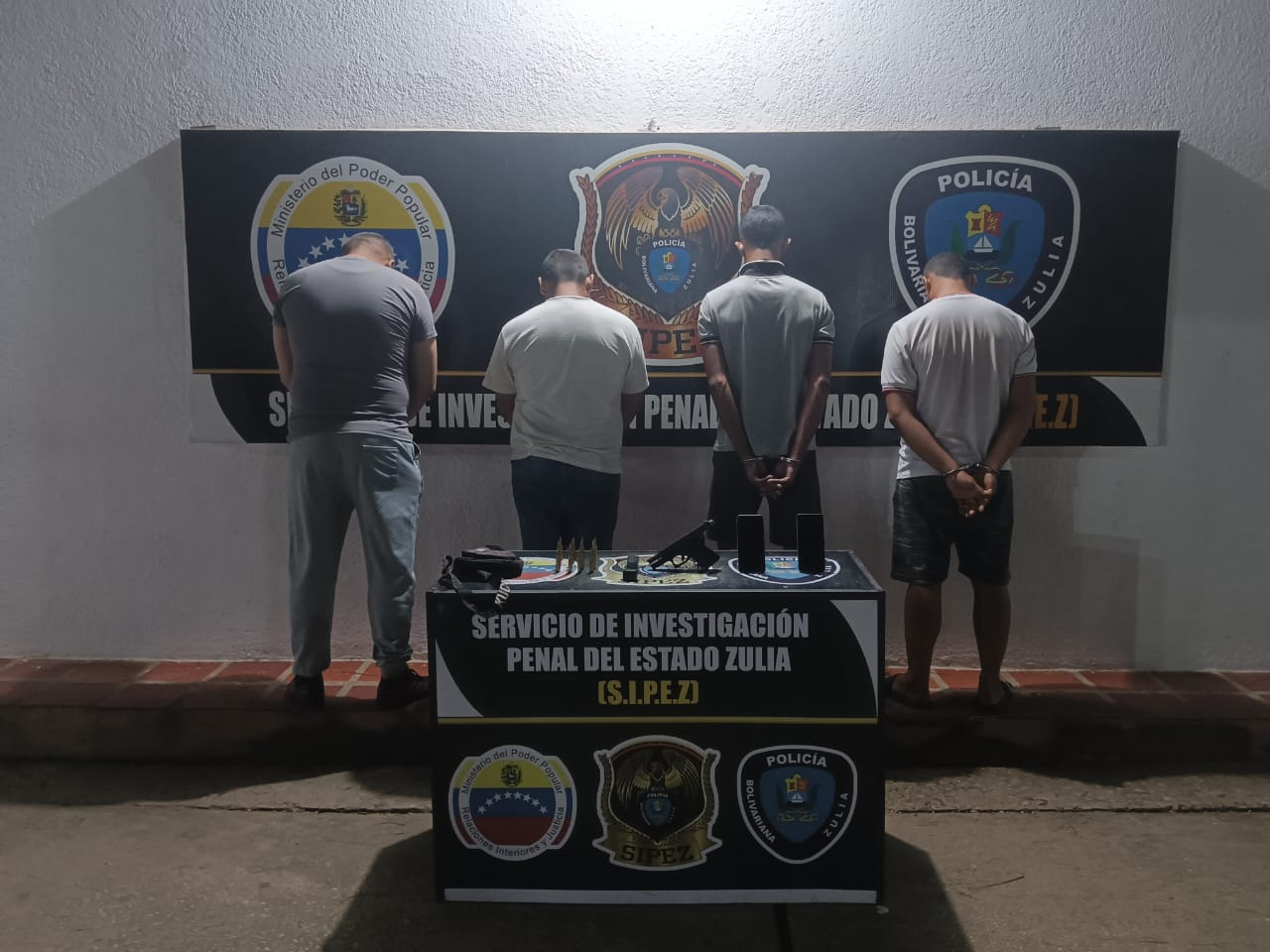 En operativo especial el Sipez-Cpbez capturó a cuatro integrantes del GEDO de "El Mauricio" en La Cañada, Los Puertos y Maracaibo