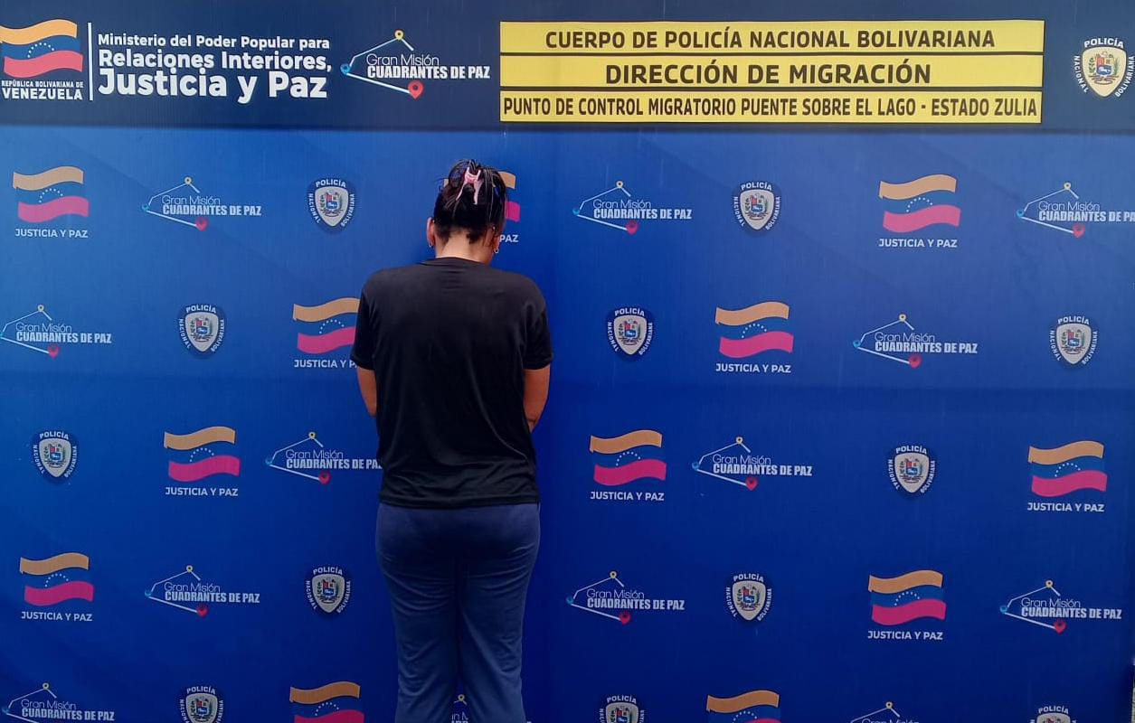 Ciudadana colombiana fue aprehendida por uso de documento falso en el Puente sobre el Lago
