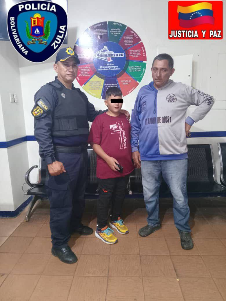Cpbez entregó a su progenitor niño extraviado en La Cañada de Urdaneta