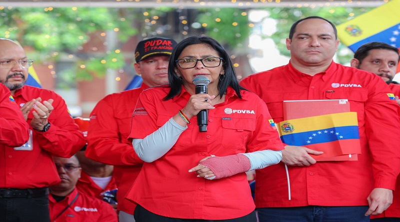 Delcy Rodríguez a EEUU: Si quieren el petróleo y el gas de Venezuela, tienen que pagarlo
