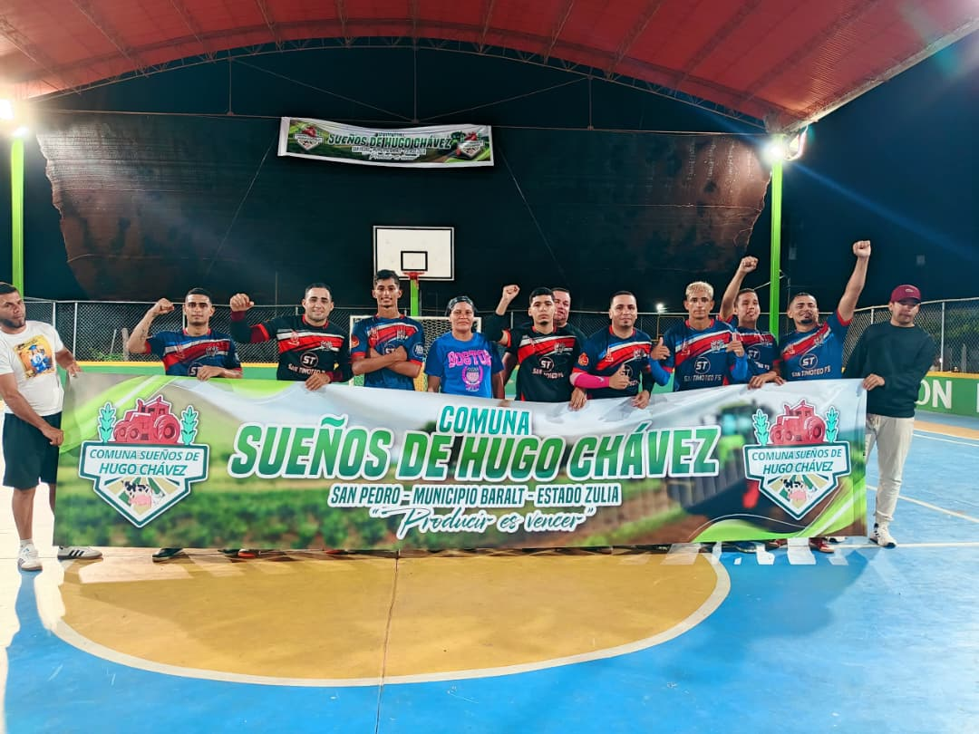 San Timoteo se corona campeón en la Primera Copa Navideña de Futsal de la Comuna "Sueños de Hugo Chávez" en Baralt -Zulia