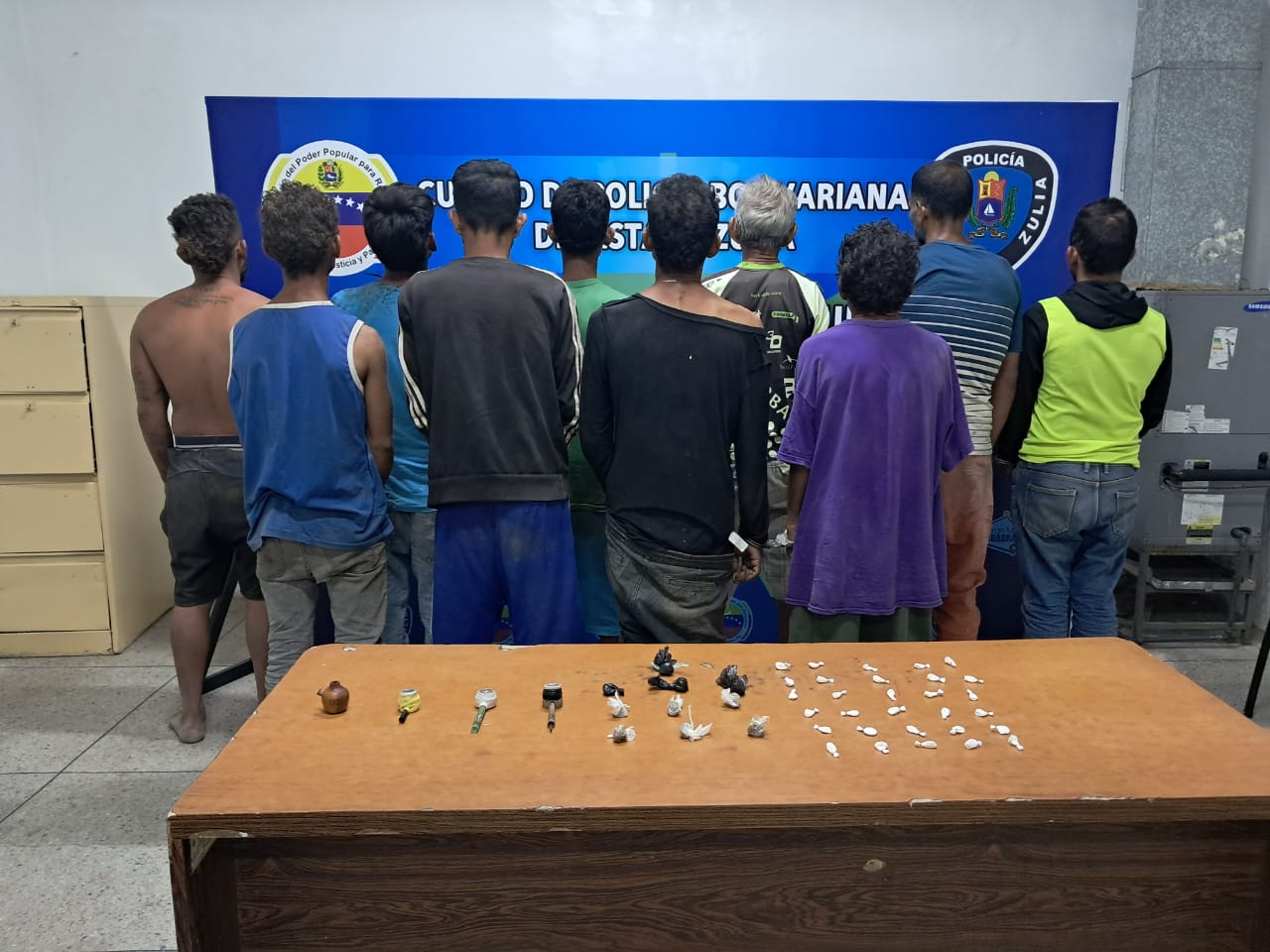 Durante una redada ejecutada en una comunidad "Yukpa", de Maracaibo fueron detenidos 23 hombres involucrados en delitos de drogas y hurto a bienes del Estado