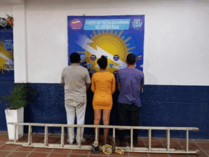 Tres detenidos por hurto de bienes y servicios del Estado, y ultraje a funcionario policial