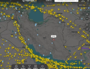 UE recomienda a aerolíneas evitar el espacio aéreo de Irán