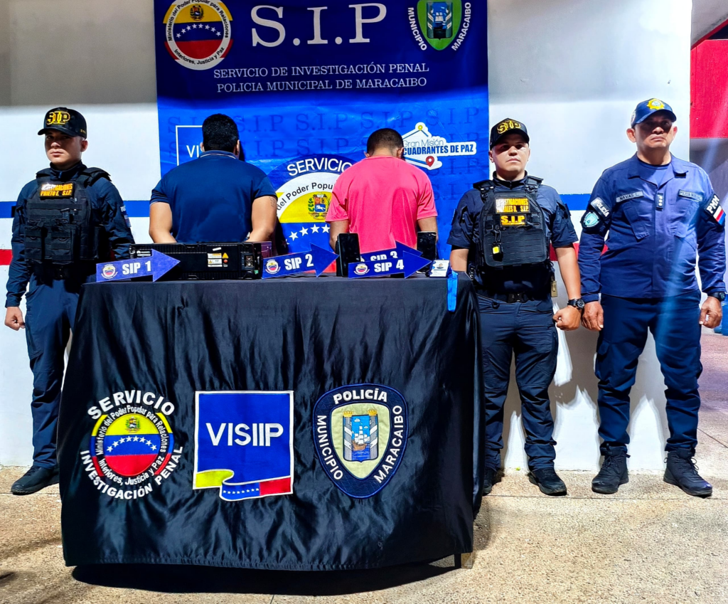 Polimaracaibo aprehendió a dos ciudadanos por hurto de batería de la Sede del Tranvía de Maracaibo