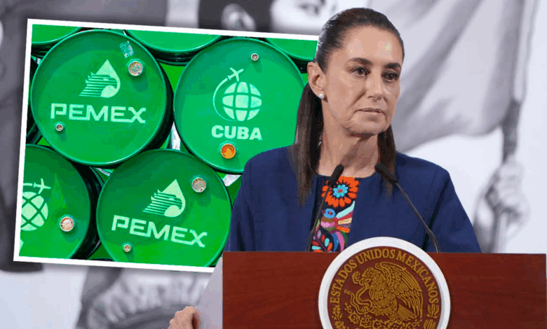 Sheinbaum: es una decisión soberana frenar el envío de petróleo a Cuba