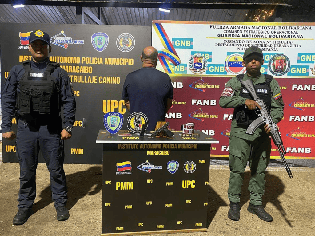 Polimaracaibo y GNB capturan a sujeto por agredir y amenazar con arma de fuego a su expareja