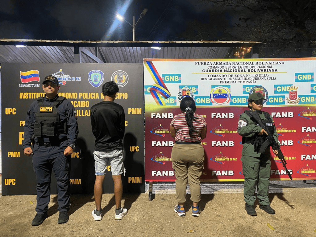 Policía Municipal de Maracaibo y GNB aprehende a dos ciudadanos por presunto maltrato infantil