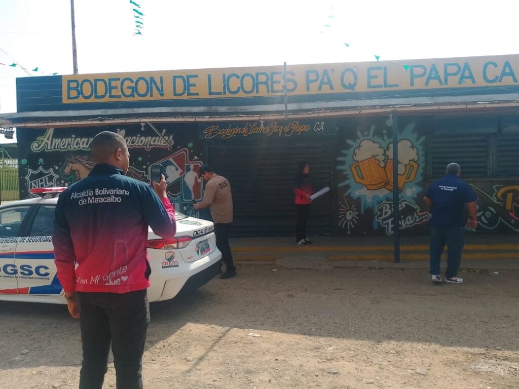 Alcaldía de Maracaibo procede al cierre temporal del expendio de licores "Pa’ Que el Papa"