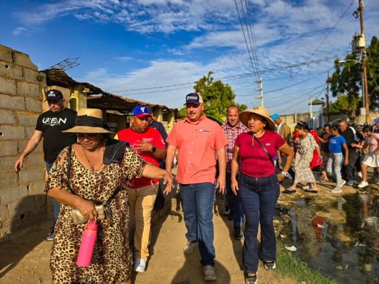 Luis Caldera inspecciona trabajos de sustitución de colectores