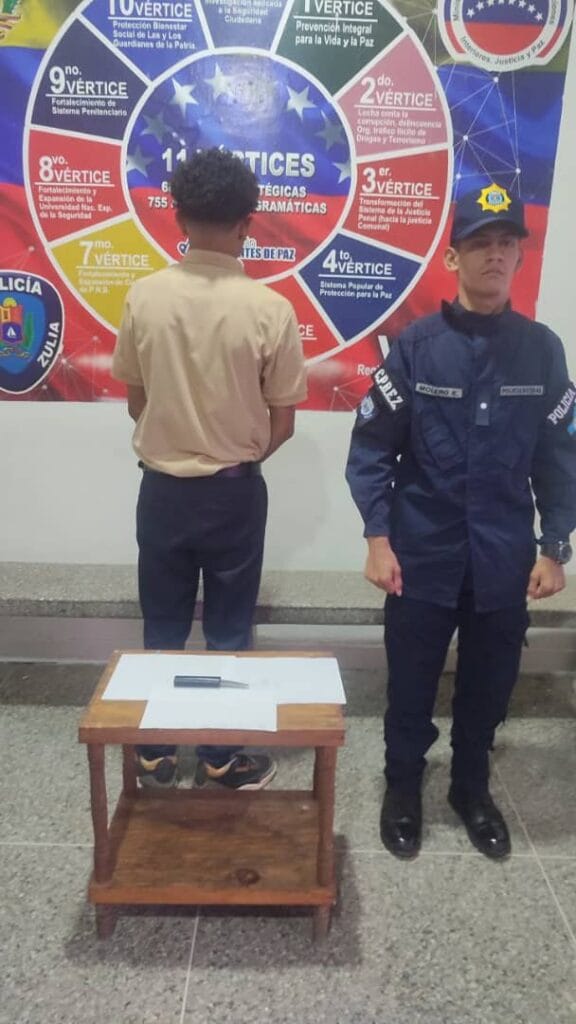 Retenido un adolescente por agredir y amenazar de muerte con un cuchillo a un compañero en Cabimas
