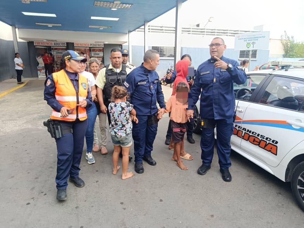 Polisur rescata a tres menores extraviadas