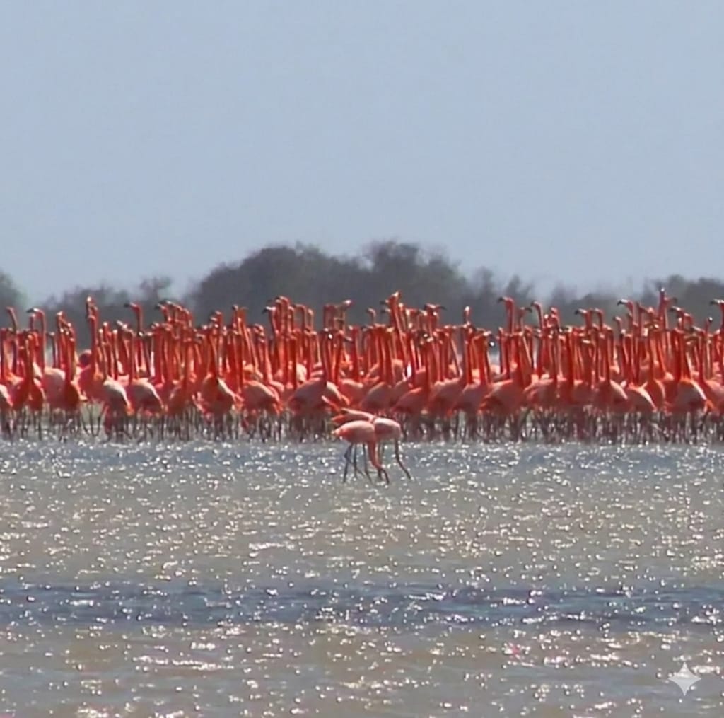 ​Buenas noticias para el Zulia: Inicia el cortejo de los flamencos en la Ciénaga de Los Olivitos