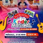 ‎¡Miércoles 27 de mayo! Alcaldía de Maracaibo convoca audiciones para "Kinder Musical" en el Parque Monumental Ana María Campos