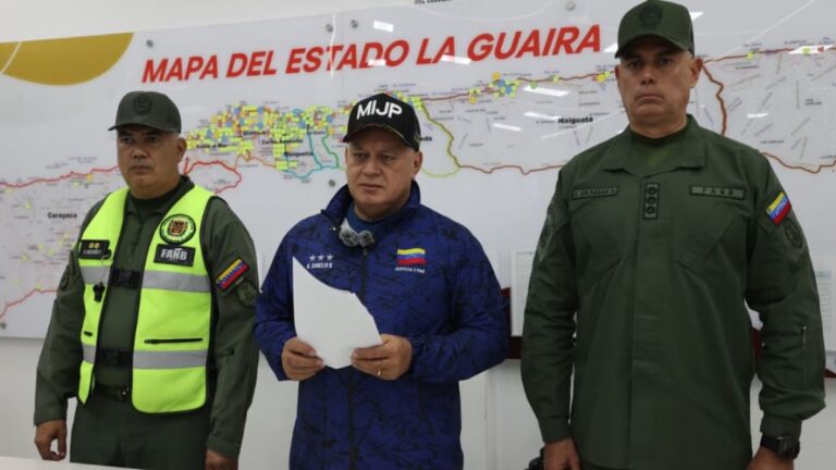 Cabello: queda restringido el acceso al estado de La Guaira