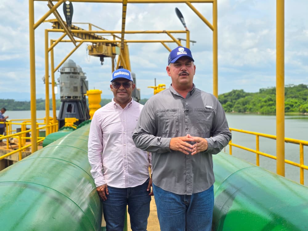 Inspeccionan embalse Burro Negro e incorporan quinto equipo para producir 350 litros de agua por segundo