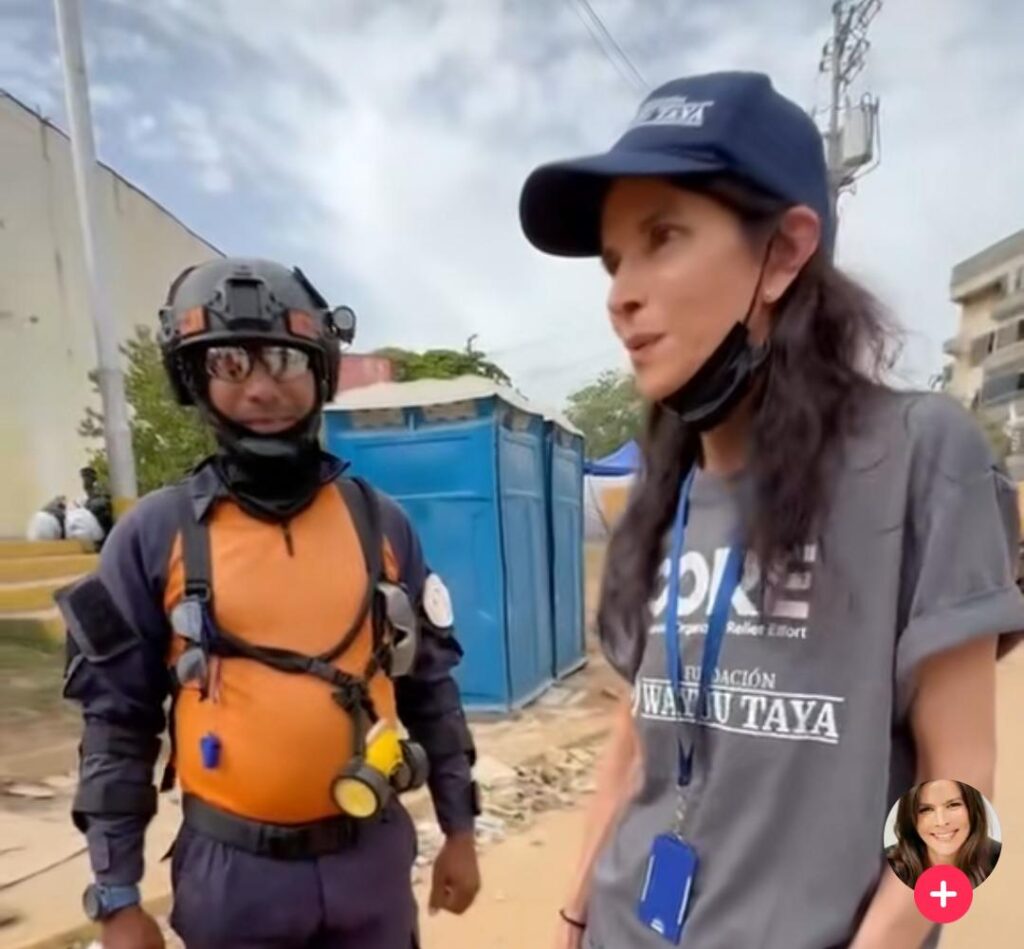 La actriz y activista venezolana Patricia Velásquez ha demostrado una vez más su compromiso con su país