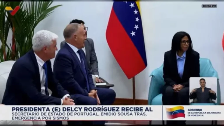 Delcy Rodríguez sostuvo encuentro con autoridades de Portugal para fortalecer la asistencia humanitaria