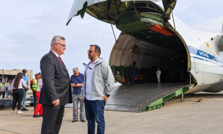 Venezuela recibió este domingo un nuevo envío de asistencia humanitaria procedente de Rusia