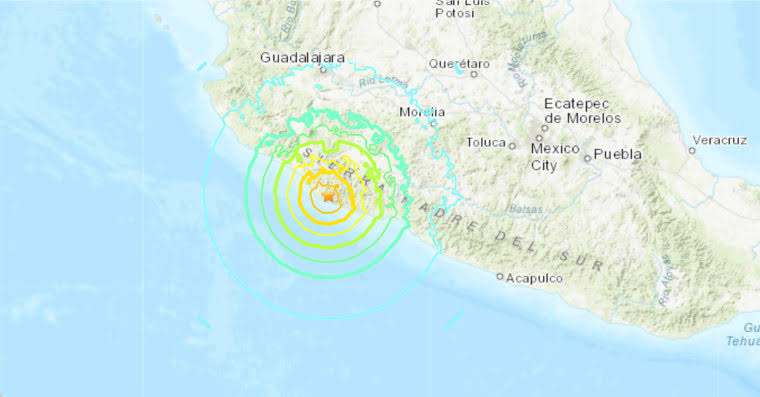 ¡Con más de 30 réplicas! Un terremoto de magnitud 7,3 sacude la costa del Pacífico frente a México y Guatemala