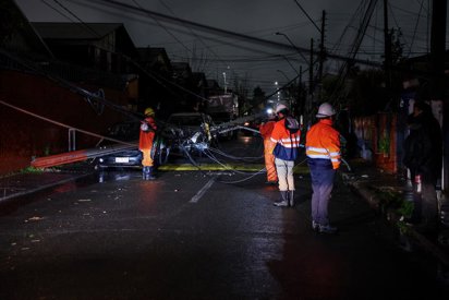 Aumentan a cinco los muertos en Chile con miles de damnificados por las fuertes lluvias