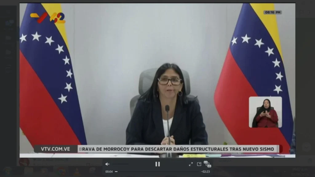 Rodríguez analizó junto a gobernadores planes de recuperación del Sistema Eléctrico Nacional