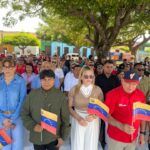 Mara conmemoró el Día de la Bandera Nacional con ofrenda floral