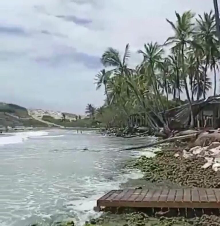 Erosión afecta la costa de playa Parguito en Margarita