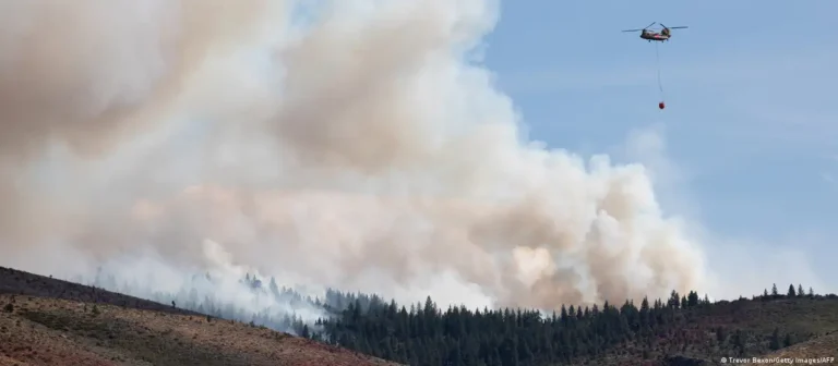 Más de 40.000 evacuados por incendio forestal en EEUU