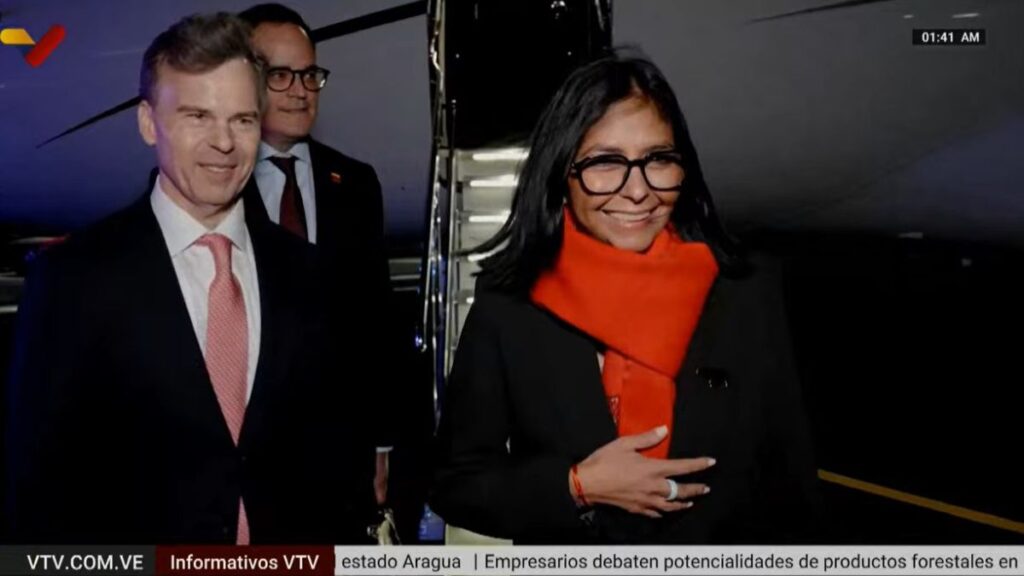 Delcy Rodríguez llega a la ciudad de Nueva York para representar a Venezuela en la Asamblea de la ONU