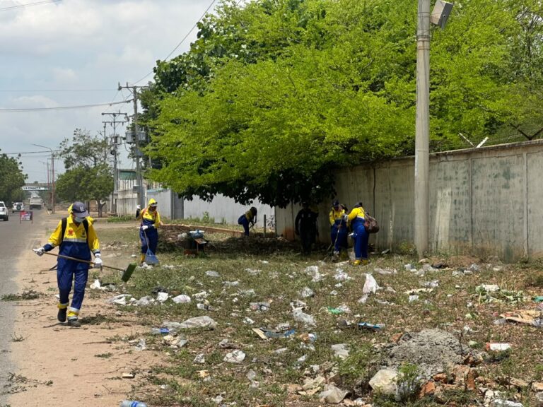 Despliegan jornada de saneamiento ambiental en el distribuidor La Chinita