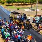 El gobernador Luis Caldera y el vicepresidente de Obras Públicas inician rehabilitación de la avenida 148 de San Francisco