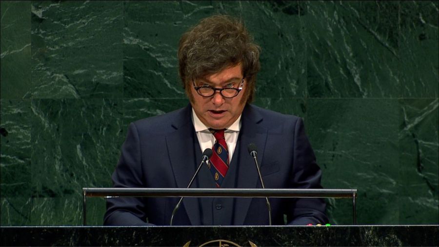 Javier Milei, carga contra la ONU ante la Asamblea General