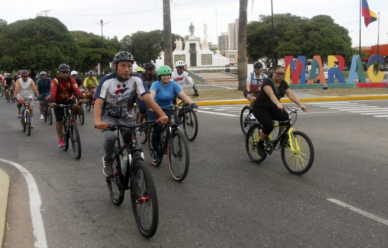¡Más de 300 personas participaron! Masiva rodada ciclista pone la joya de la corona en la semana aniversario de Maracaibo