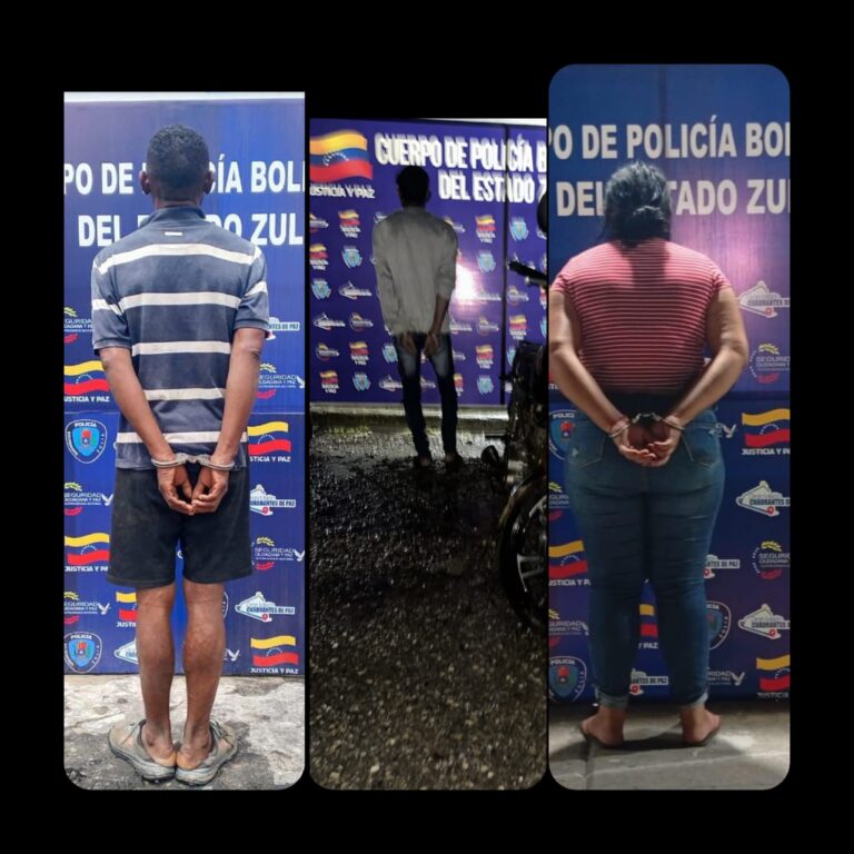 Tres detenidos por agresiones y perturbación del orden público en el Zulia