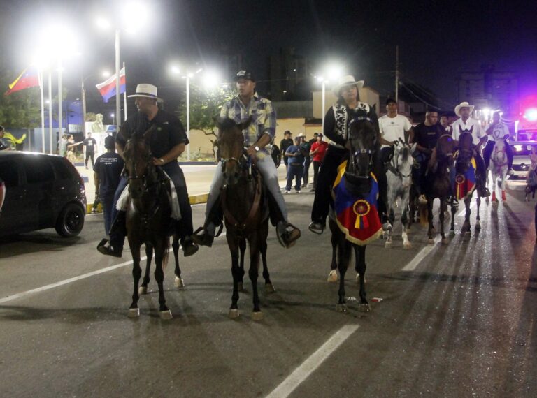Vistosa exhibición de caballos de paso en homenaje al aniversario de Maracaibo