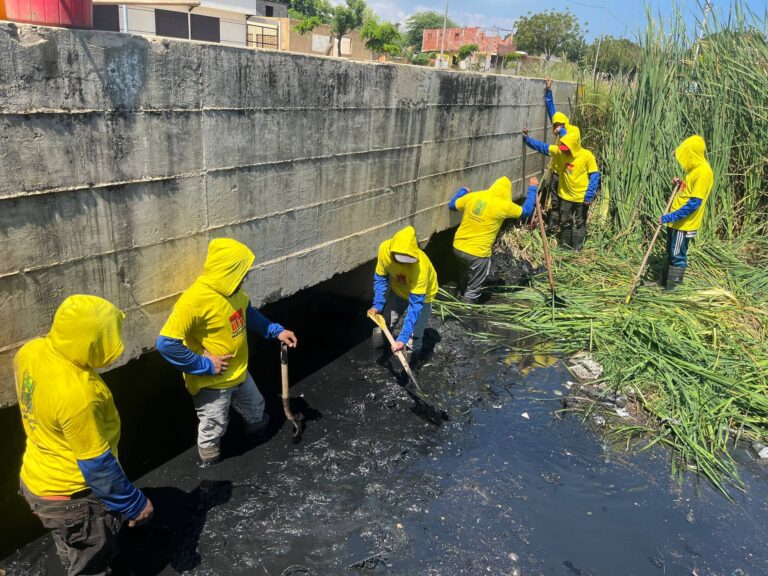 Alcaldía de Maracaibo despliega cuadrillas de topos para sanear puentes de Cañada en Puntica de Piedra