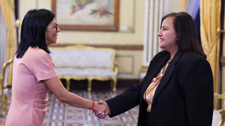 Delcy Rodríguez se reúne con Dinorah Figuera