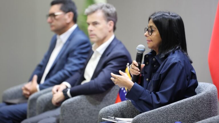 Delcy Rodríguez sobre acuerdo petroleros con EEUU