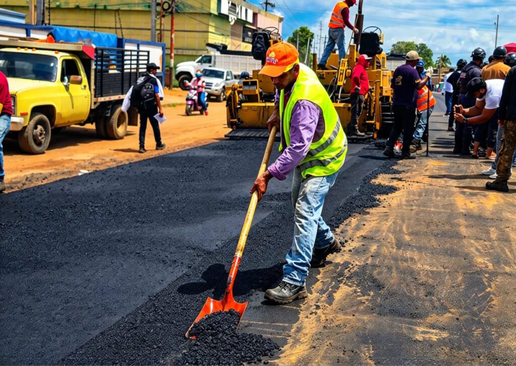 Gobernador Luis Caldera ejecuta la rehabilitación integral de la vialidad Los Cortijos, en San Francisco