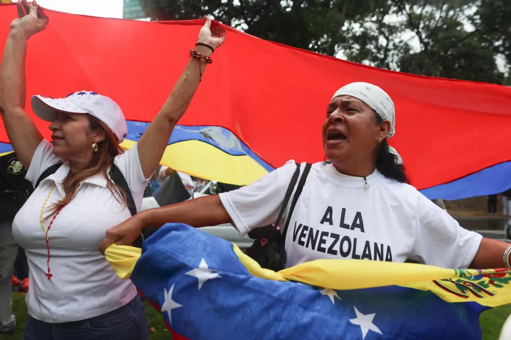 Oposición convocada por Vente Venezuela marchó en Venezuela para exigir elecciones presidenciales