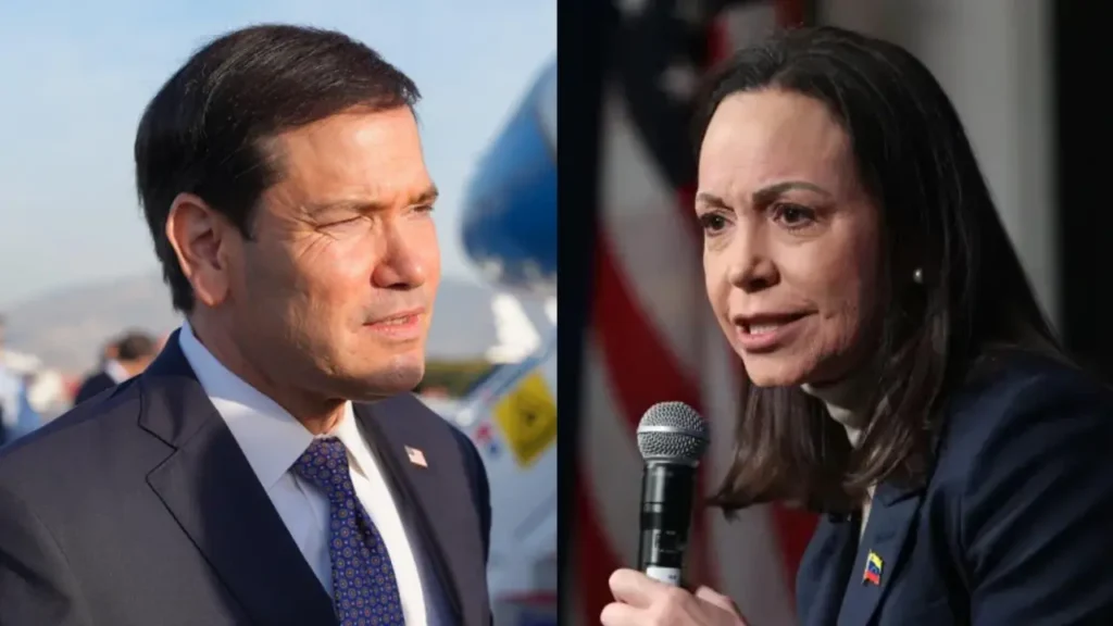 Rubio atribuye el regreso de María Corina Machado a conversaciones de reconciliación respaldadas por EEUU