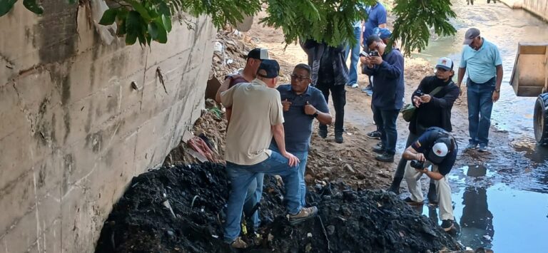 ‎Alcalde Di Martino inspeccionó saneamiento de la cañada Morillo-tramo El Varillal